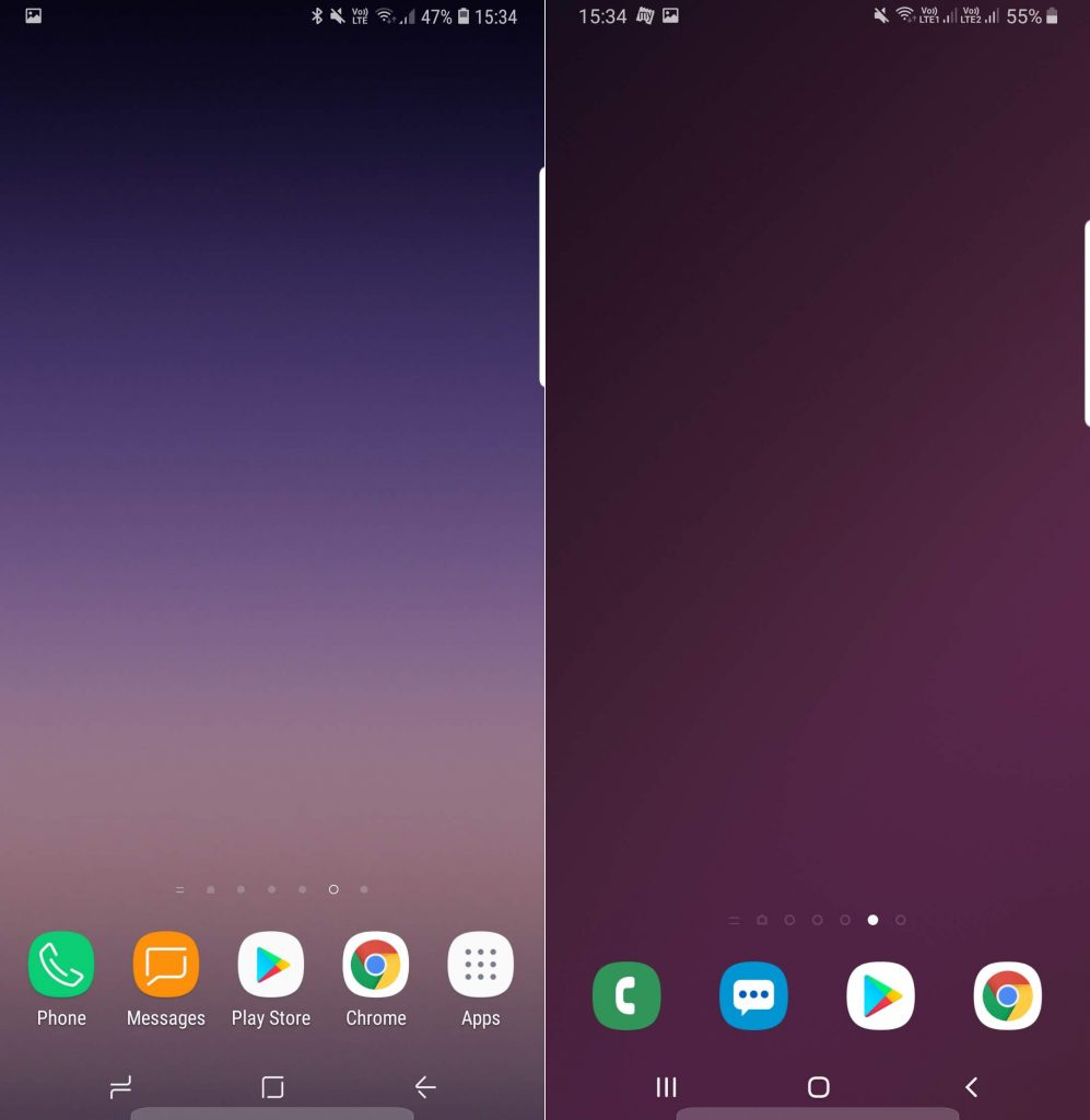 Giao diện One UI (Pie) và Samsung Experience 9 (Oreo) có gì khác nhau?