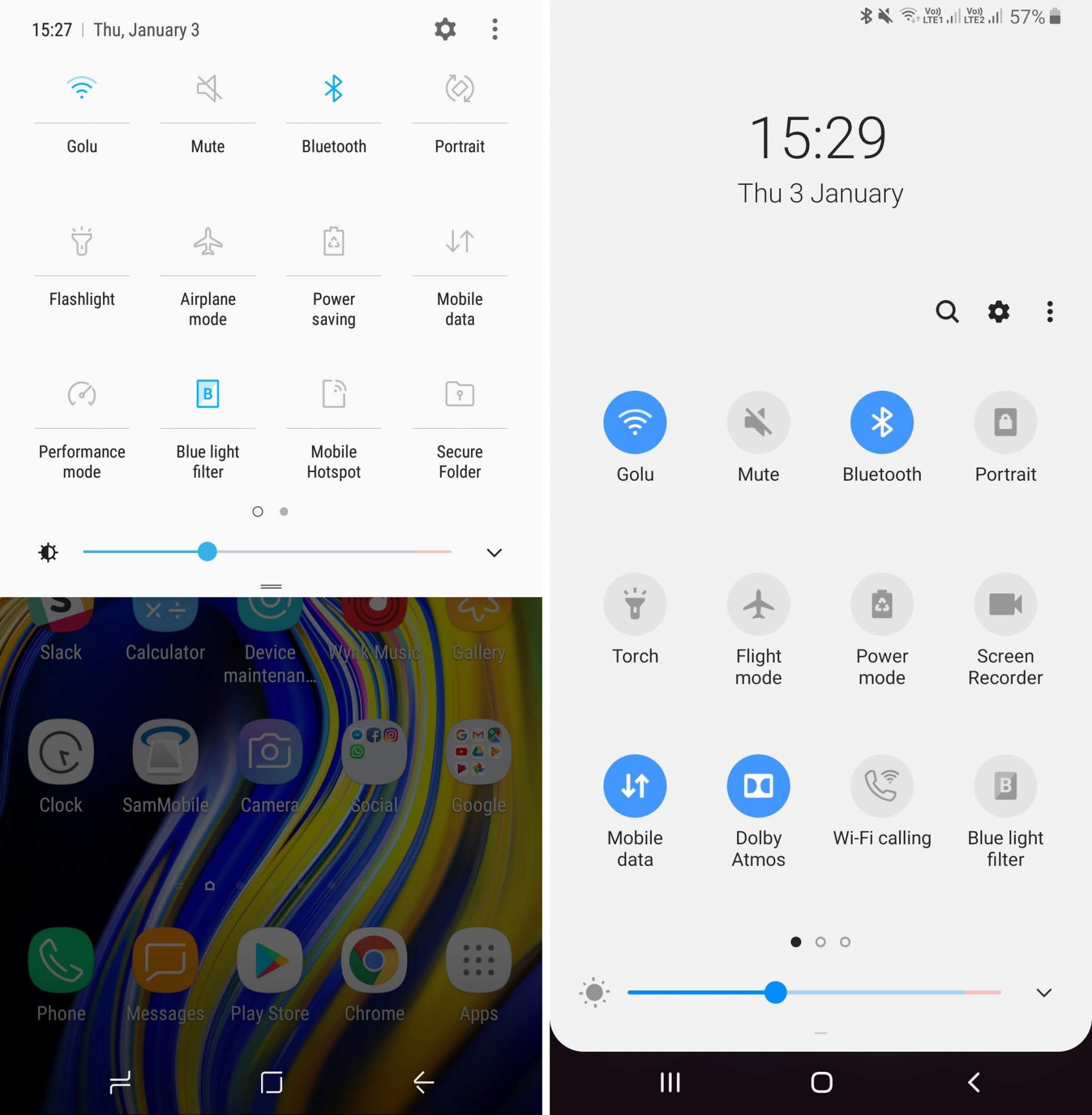 Giao diện One UI (Pie) và Samsung Experience 9 (Oreo) có gì khác nhau?